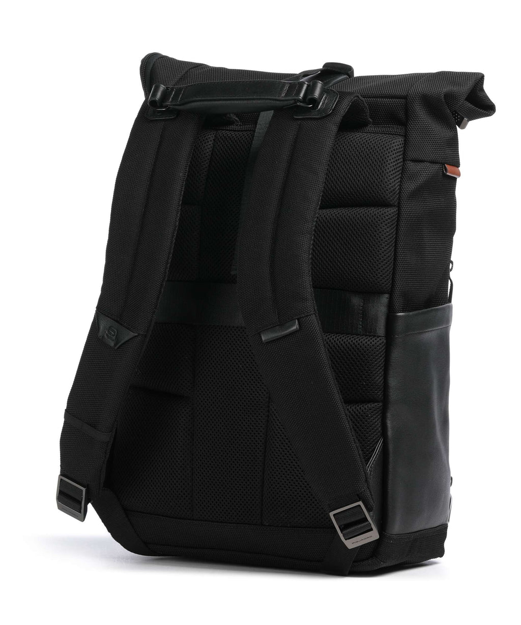 Piquadro Oberon 34 Rolltop backpack black