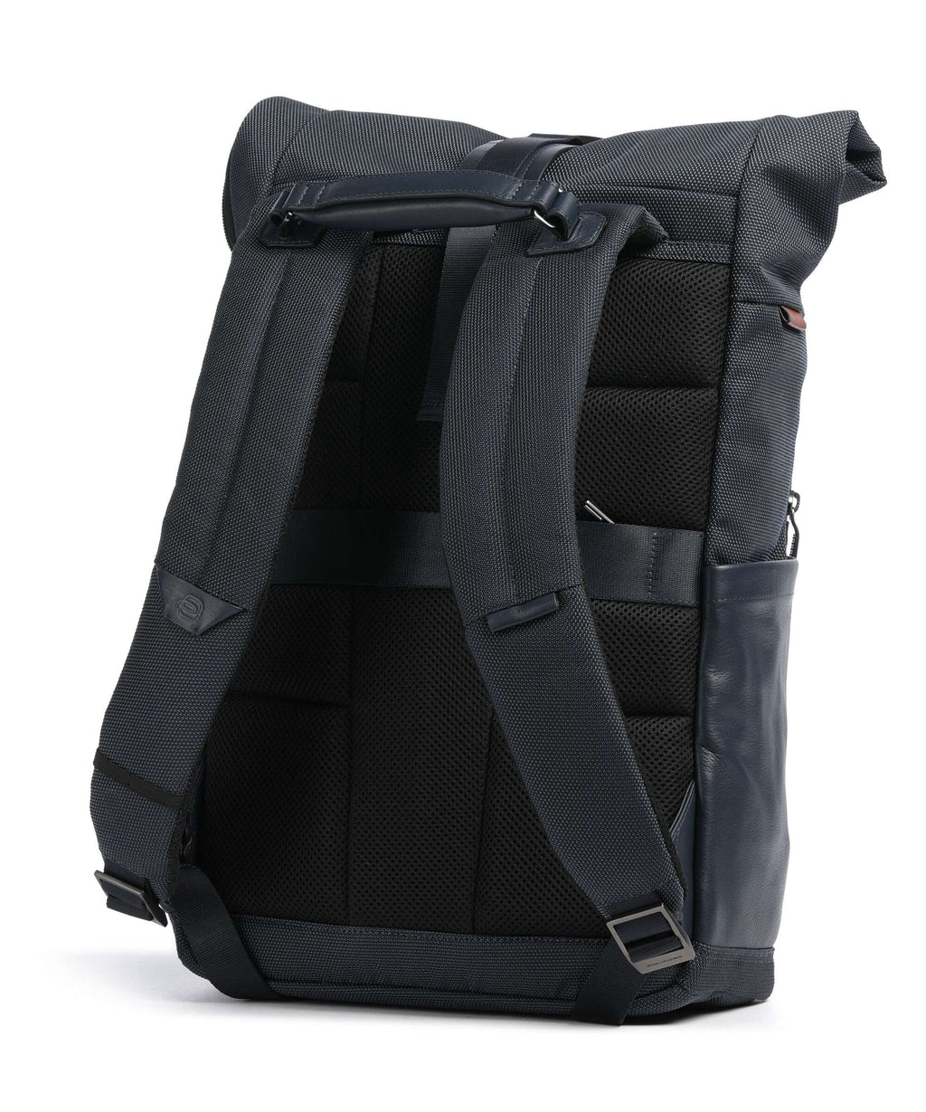 Piquadro Oberon 34 Rolltop backpack blue