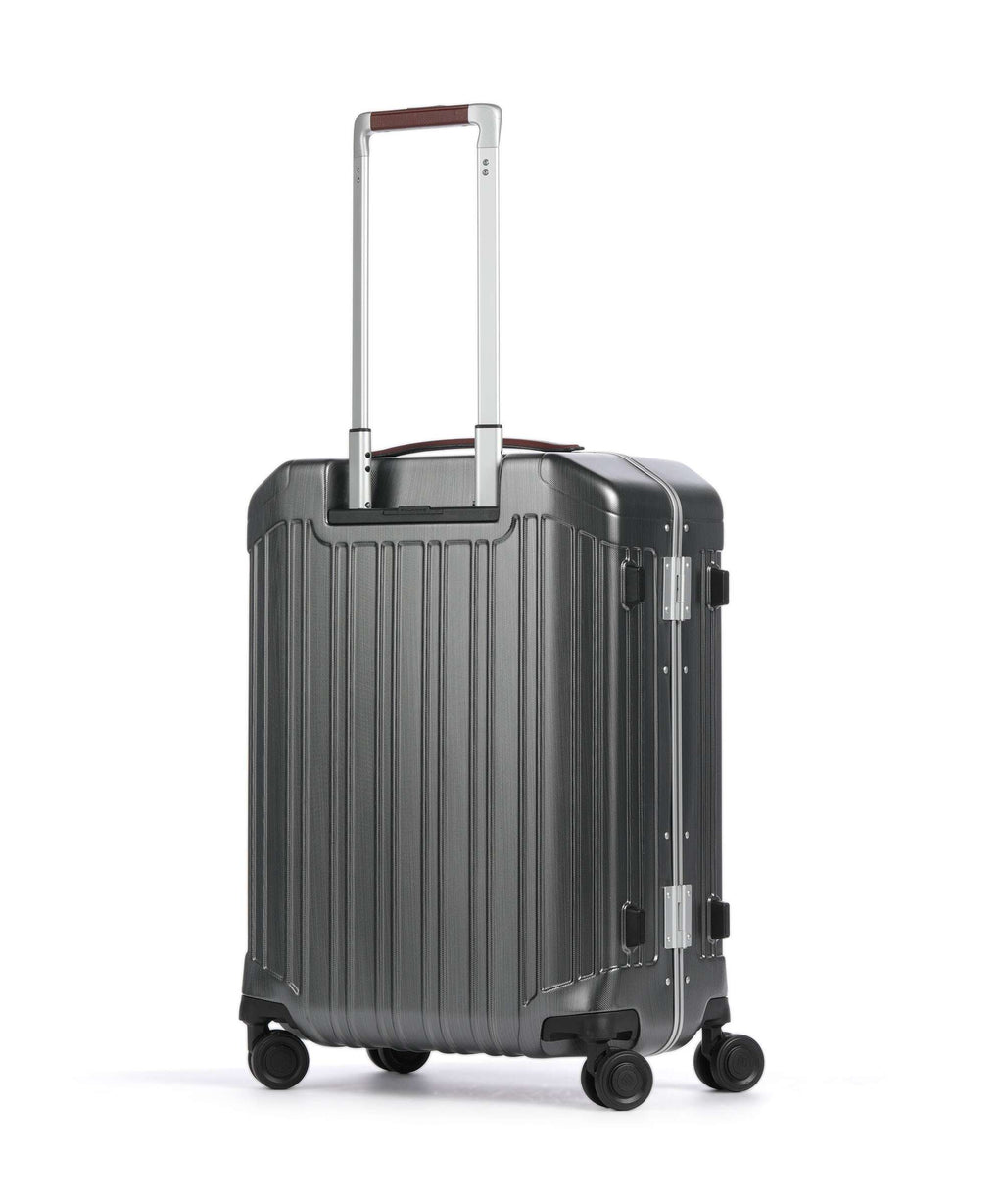 Piquadro PQ-LM Spinner (4 wheels) black/tan