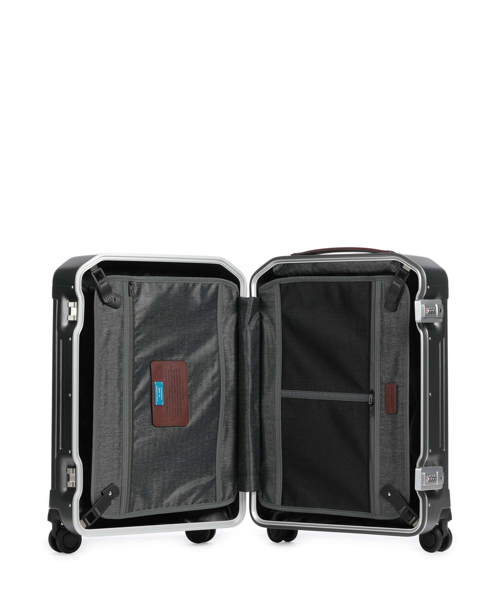 Piquadro PQ-LM Spinner (4 wheels) black/tan