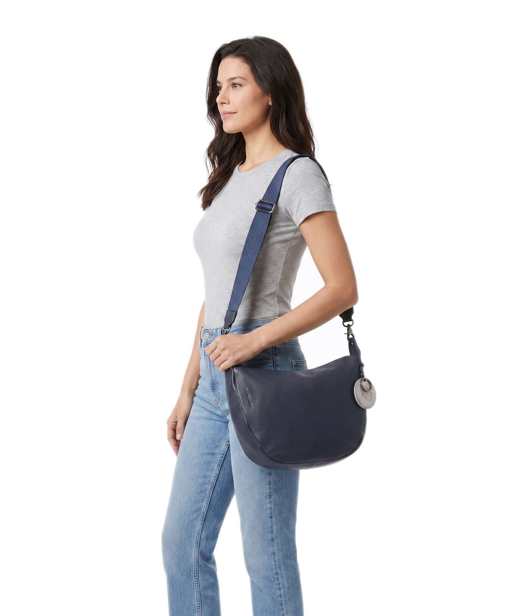Mandarina Duck Mellow Leather Crossbody bag dress blue
