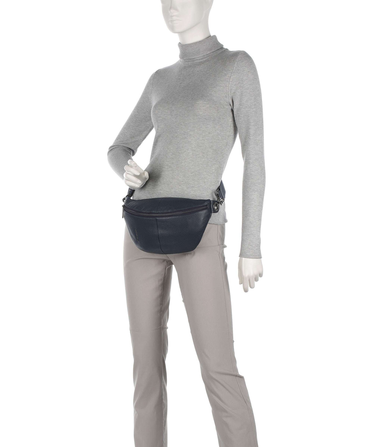 Mandarina Duck Mellow Leather Belt bag dress blue