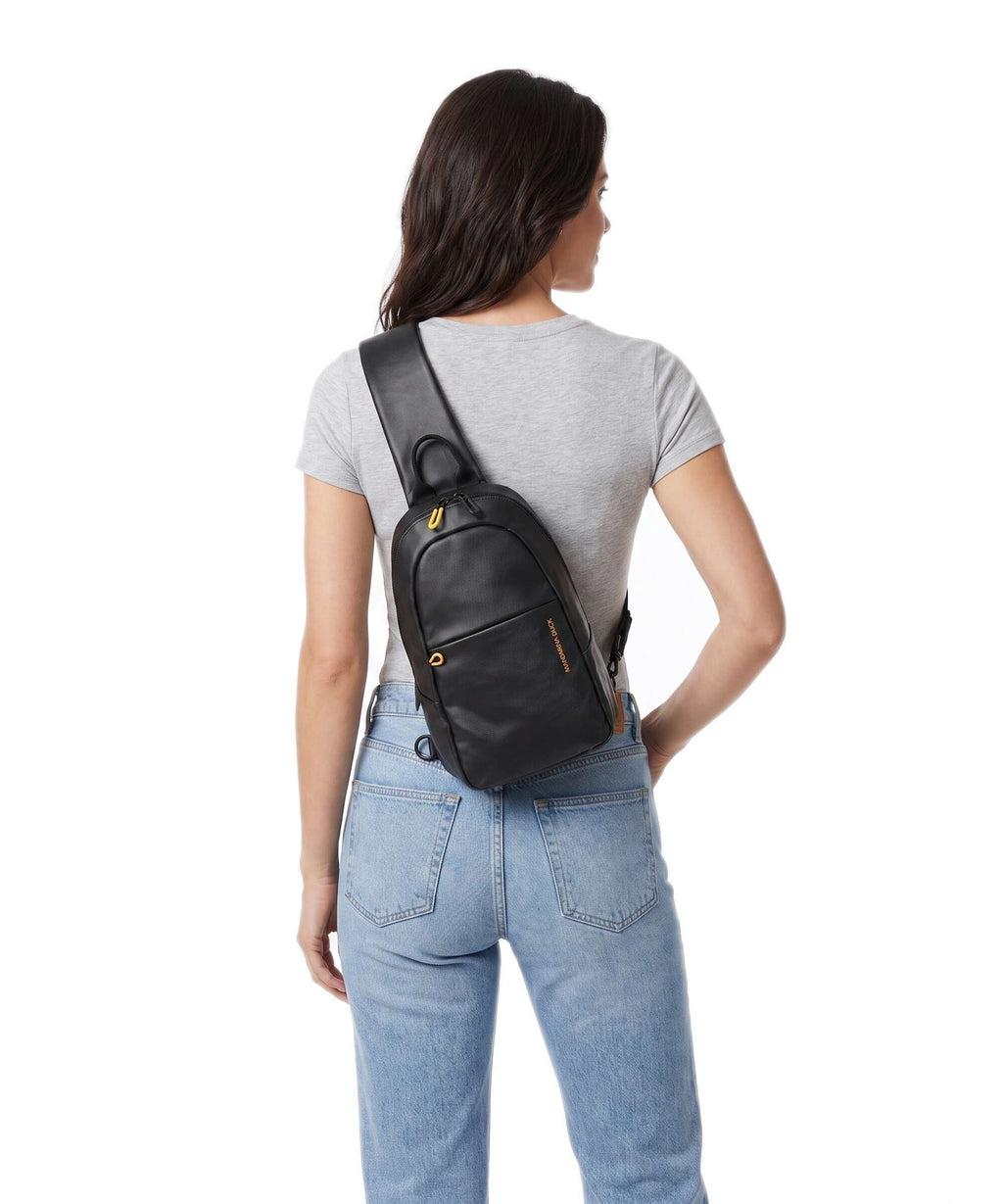 Mandarina Duck Coated Sling bag black