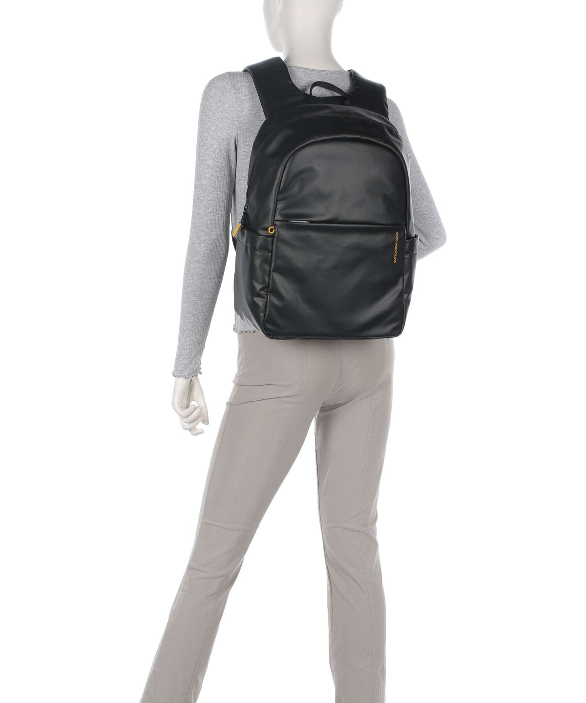 Mandarina Duck Coated Laptop backpack black