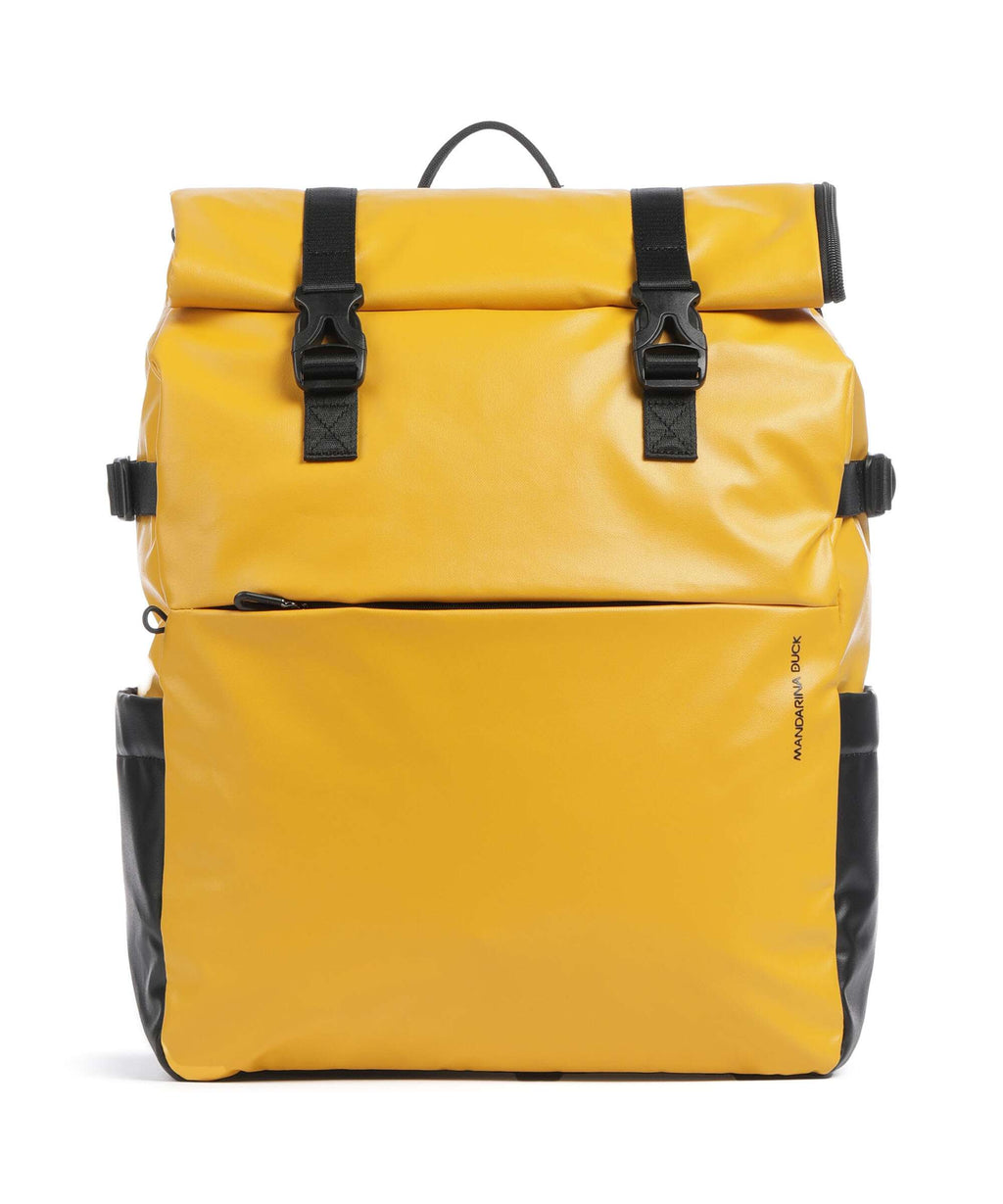 Mandarina Duck Coated Laptop backpack duck yellow