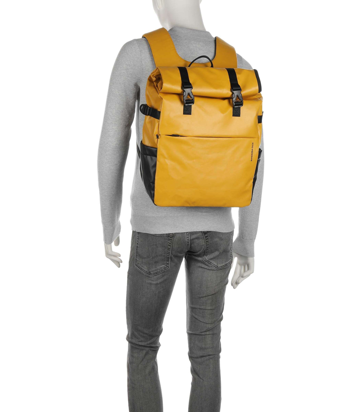 Mandarina Duck Coated Laptop backpack duck yellow