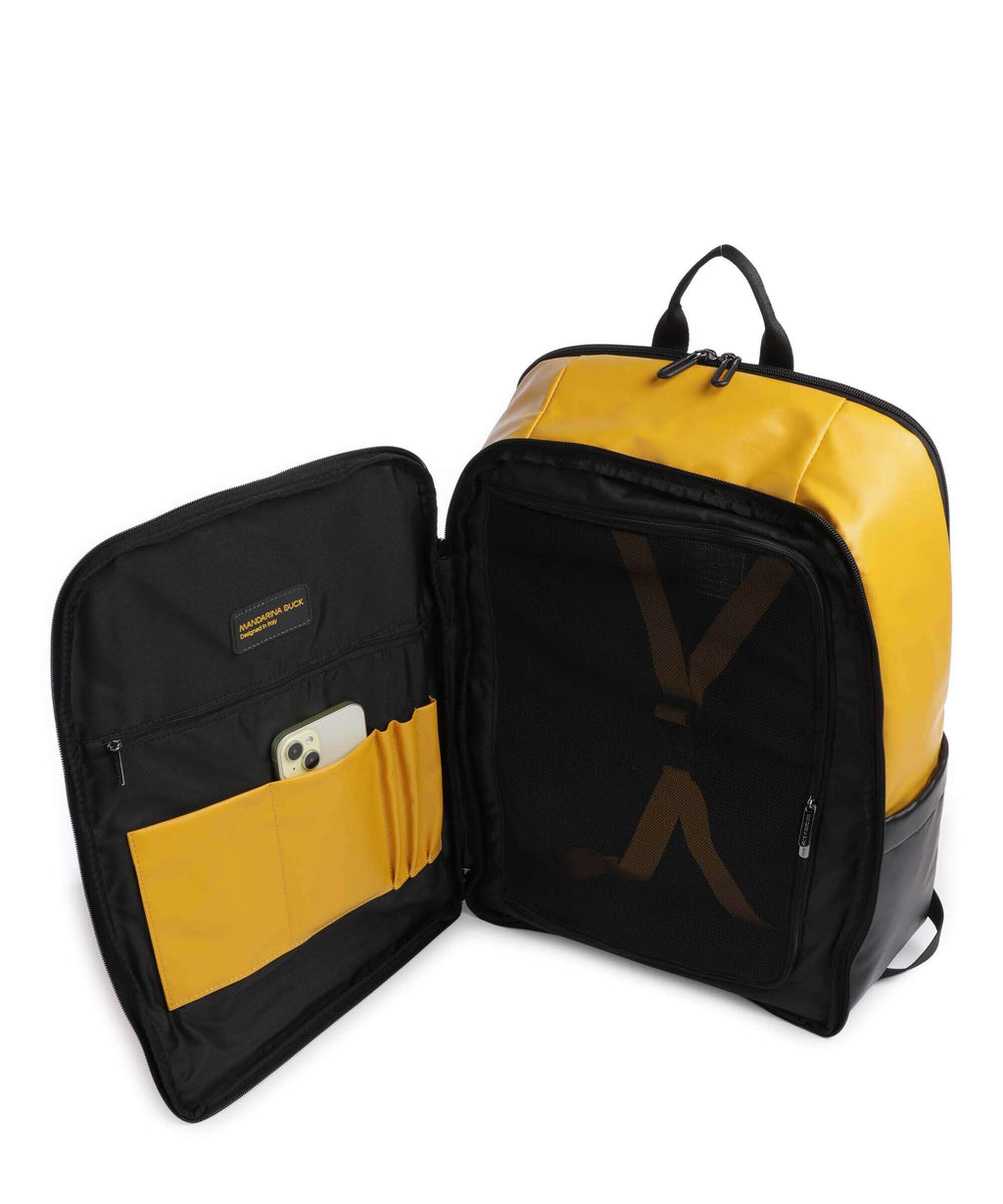 Mandarina Duck Eco Coated Backpack duck yellow