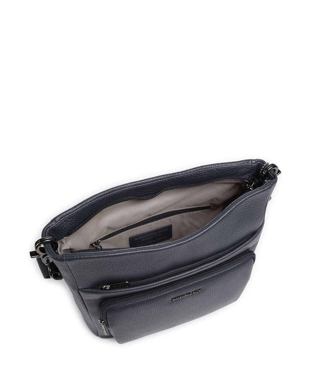 Mandarina Duck Mellow Leather Crossbody bag dress blue