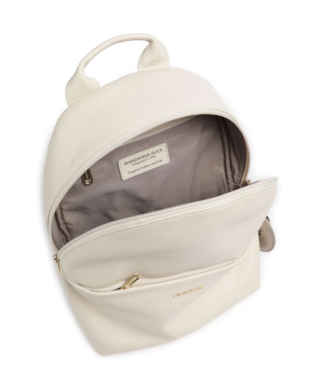 Mandarina Duck Mellow Leather Backpack almond