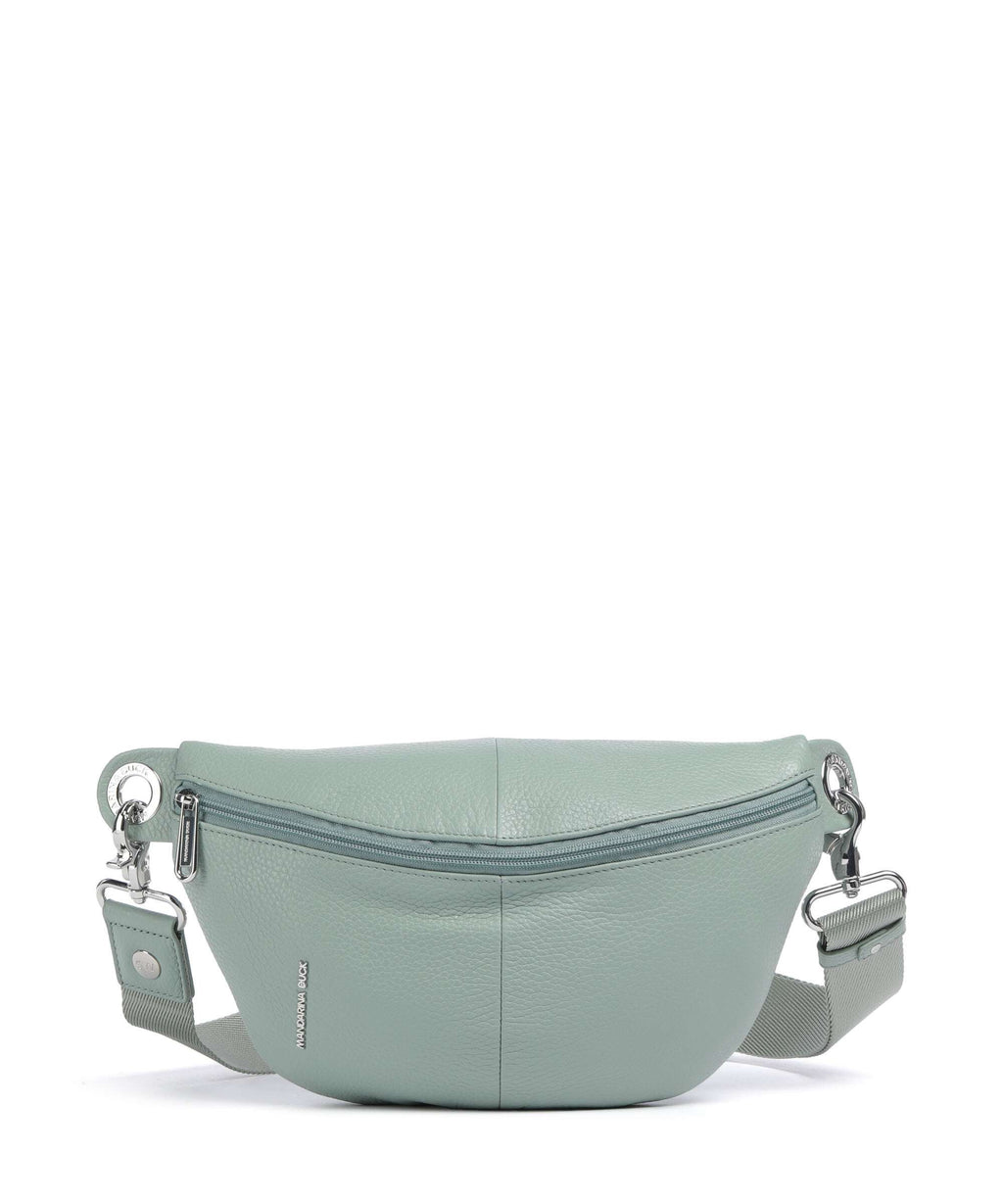 Mandarina Duck Mellow Leather Belt bag iceberg green