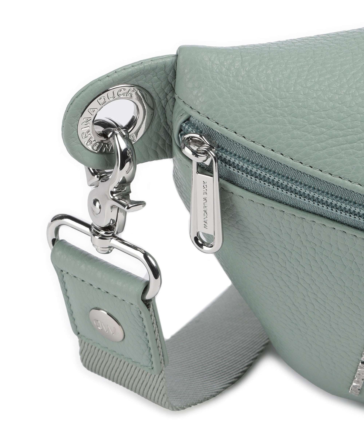 Mandarina Duck Mellow Leather Belt bag iceberg green