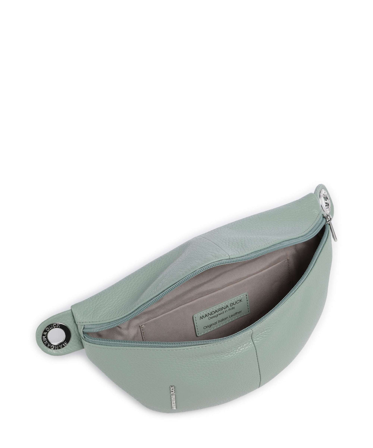 Mandarina Duck Mellow Leather Belt bag iceberg green