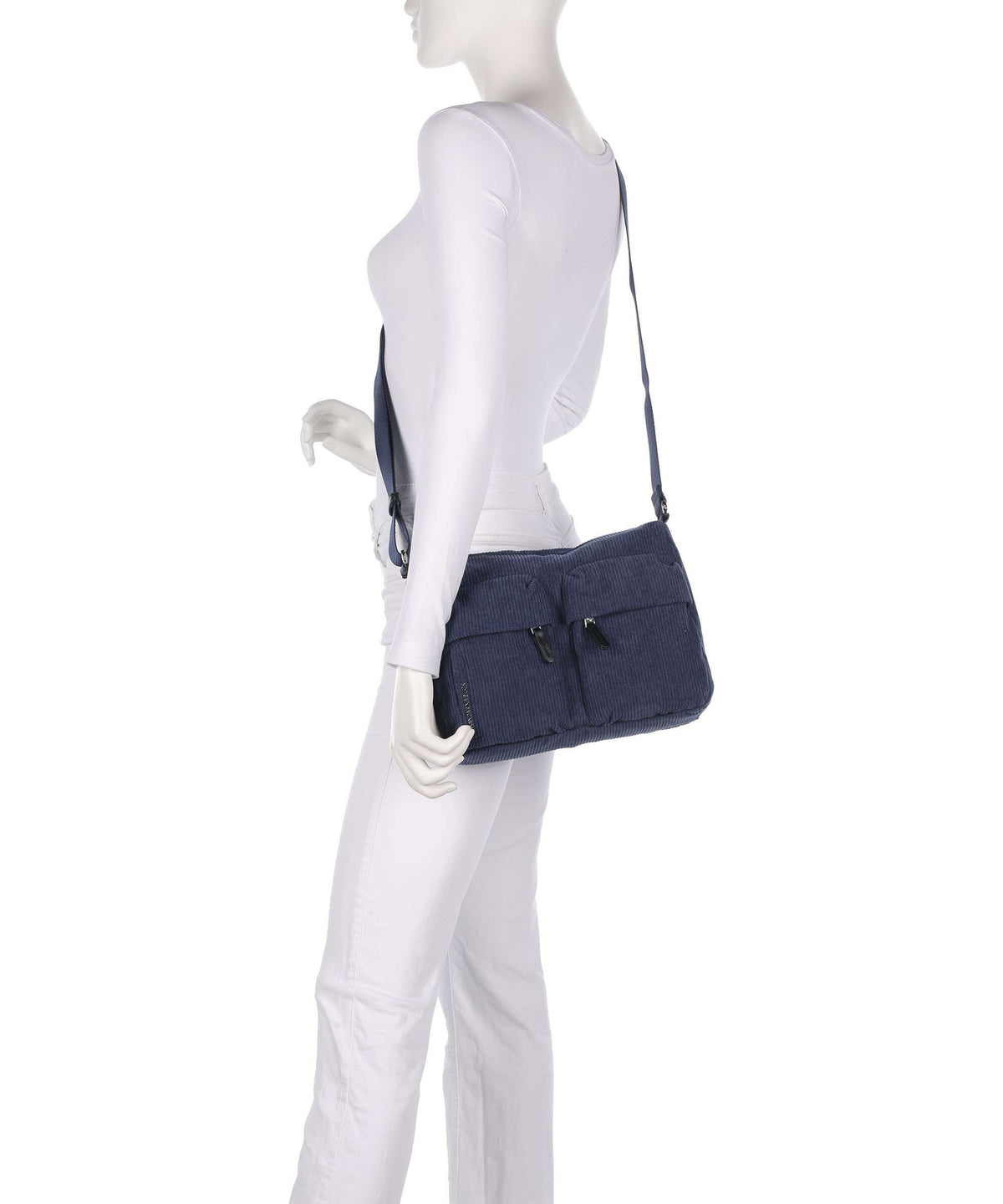 Mandarina Duck Hunter Velvet Crossbody bag blue wing