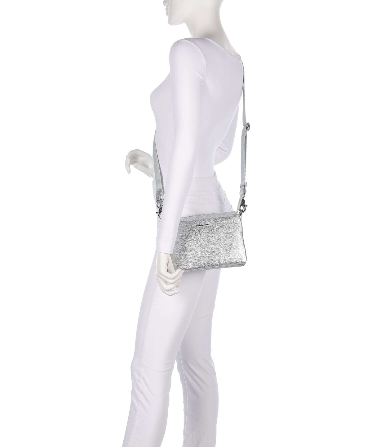 Mandarina Duck Mellow Metal Crossbody bag silver