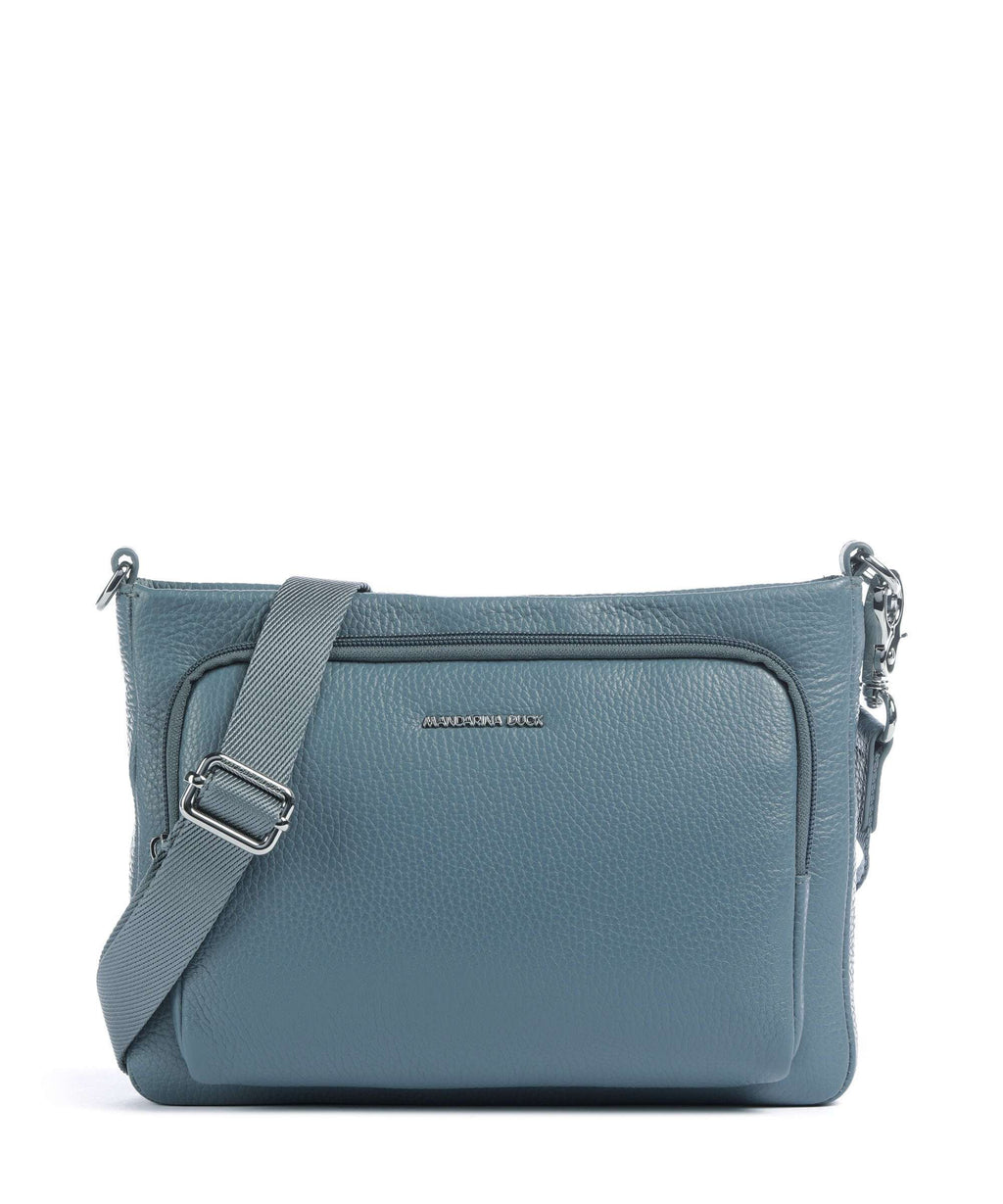 Mandarina Duck Mellow Leather Crossbody bag iron