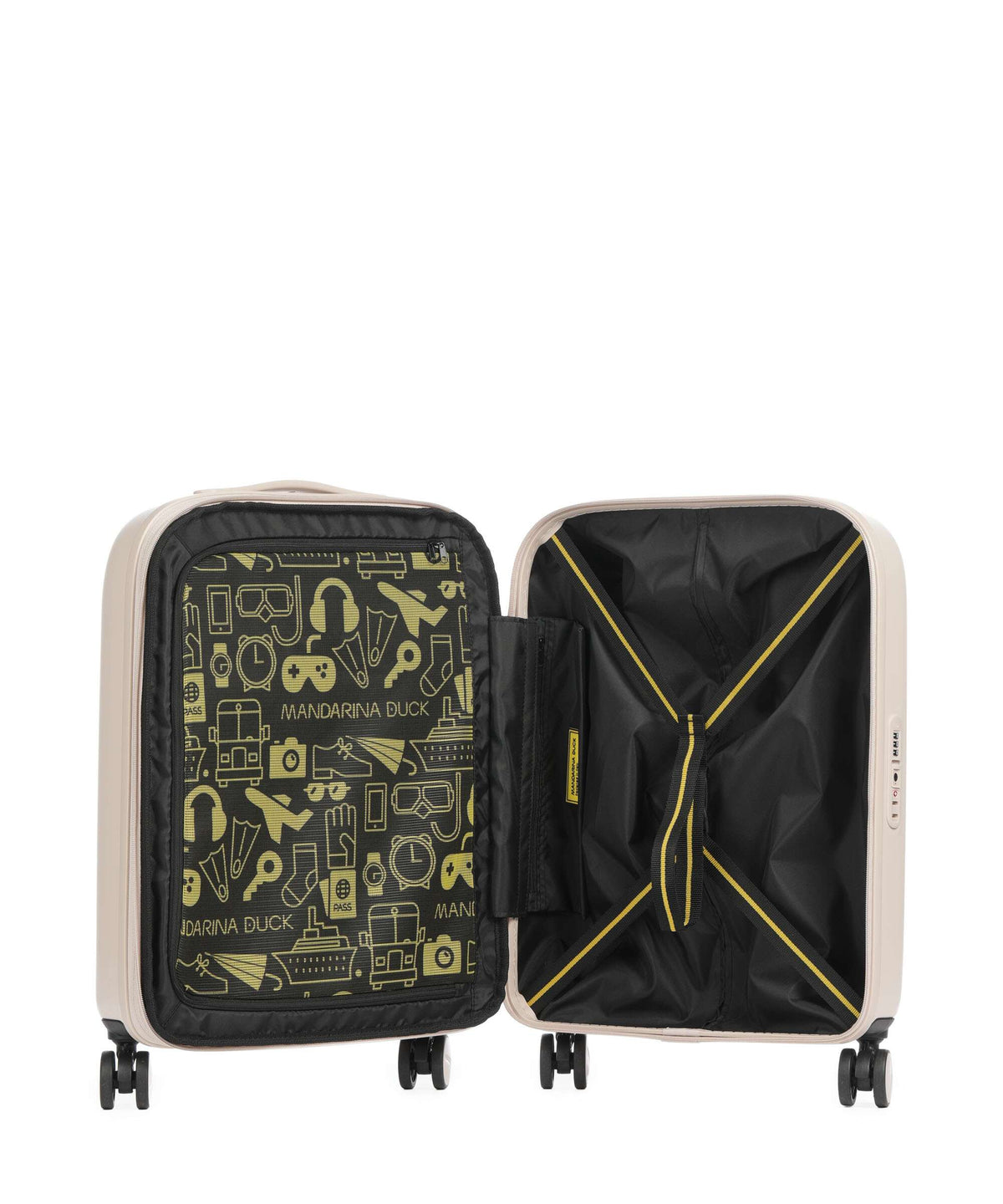 Mandarina Duck Logoduck+ Spinner (4 wheels) white mocha