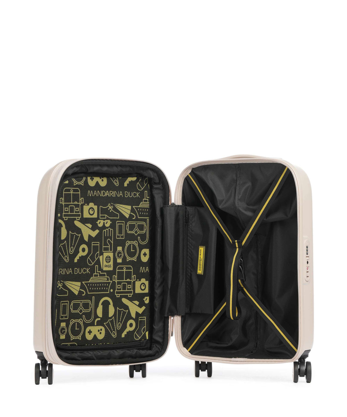 Mandarina Duck Logoduck+ Spinner (4 wheels) white mocha