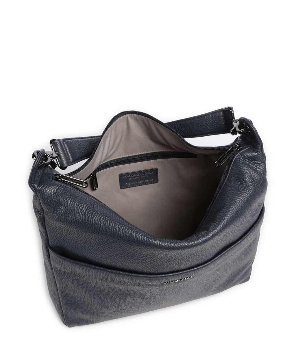 Mandarina Duck Mellow Leather Hobo bag dress blue