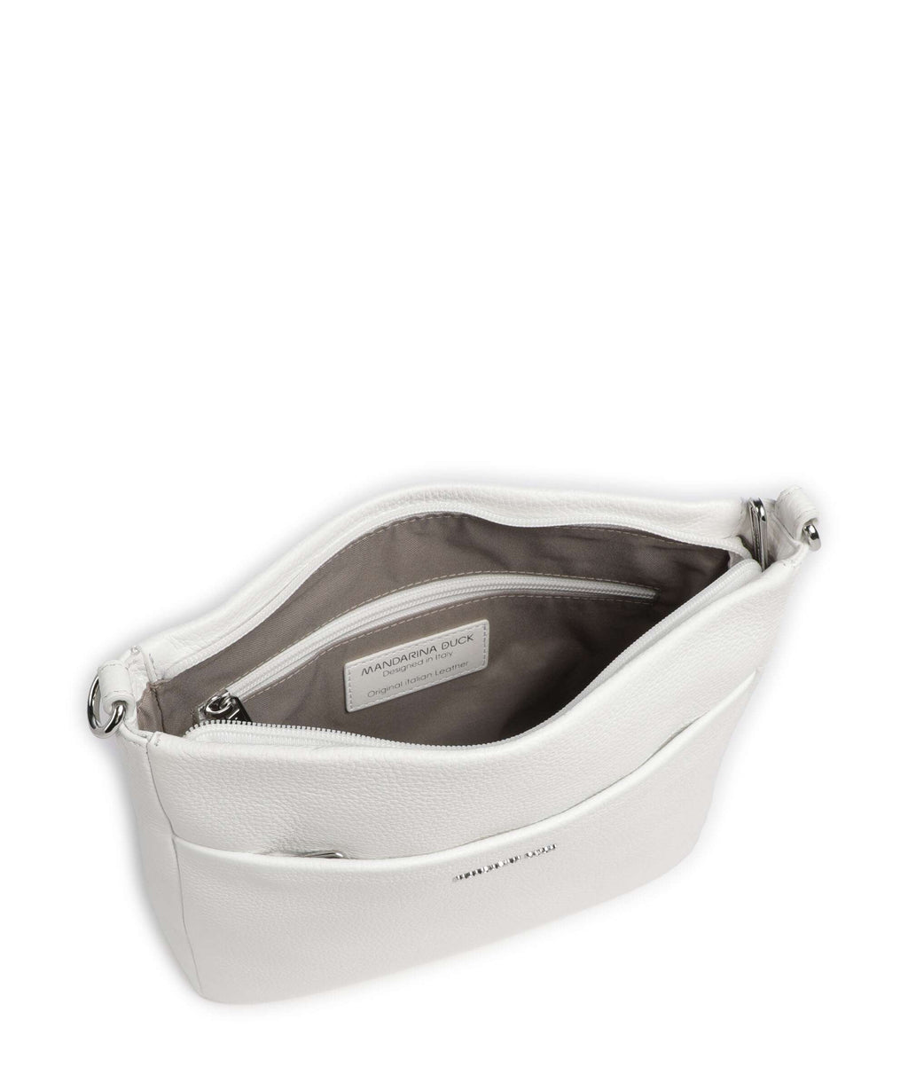 Mandarina Duck Mellow Leather Crossbody bag blanc