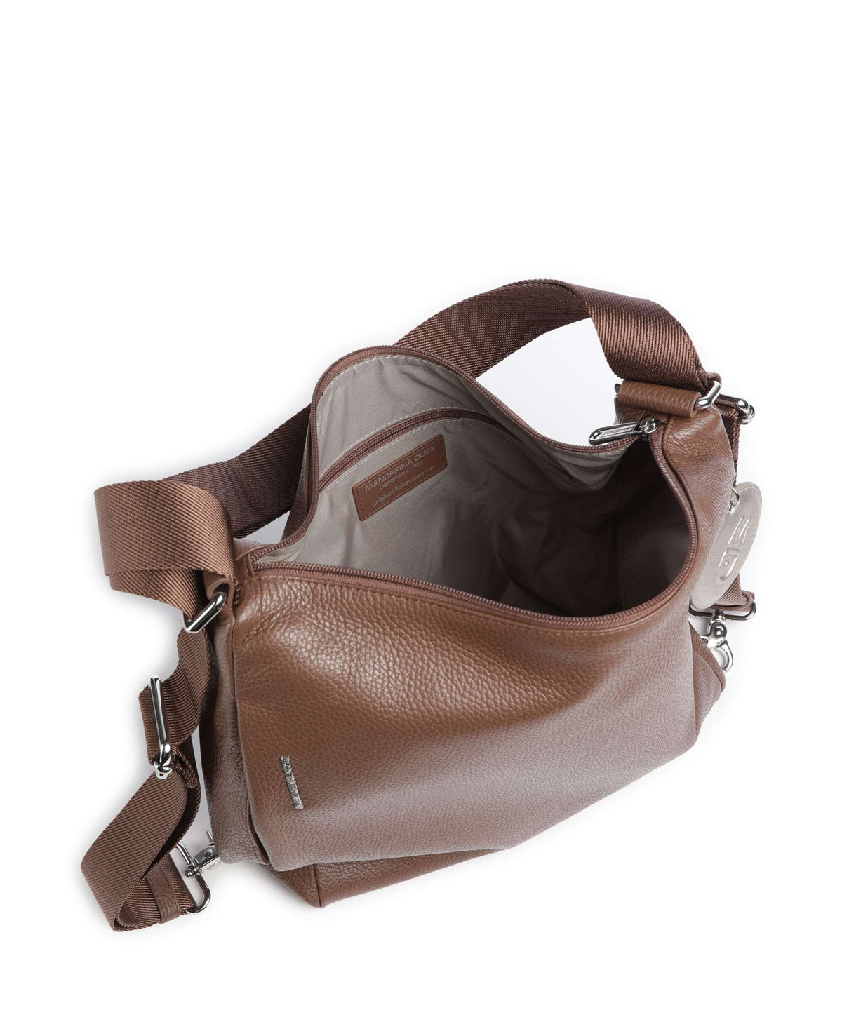 Mandarina Duck Mellow Leather Backpack bag milk chocolate