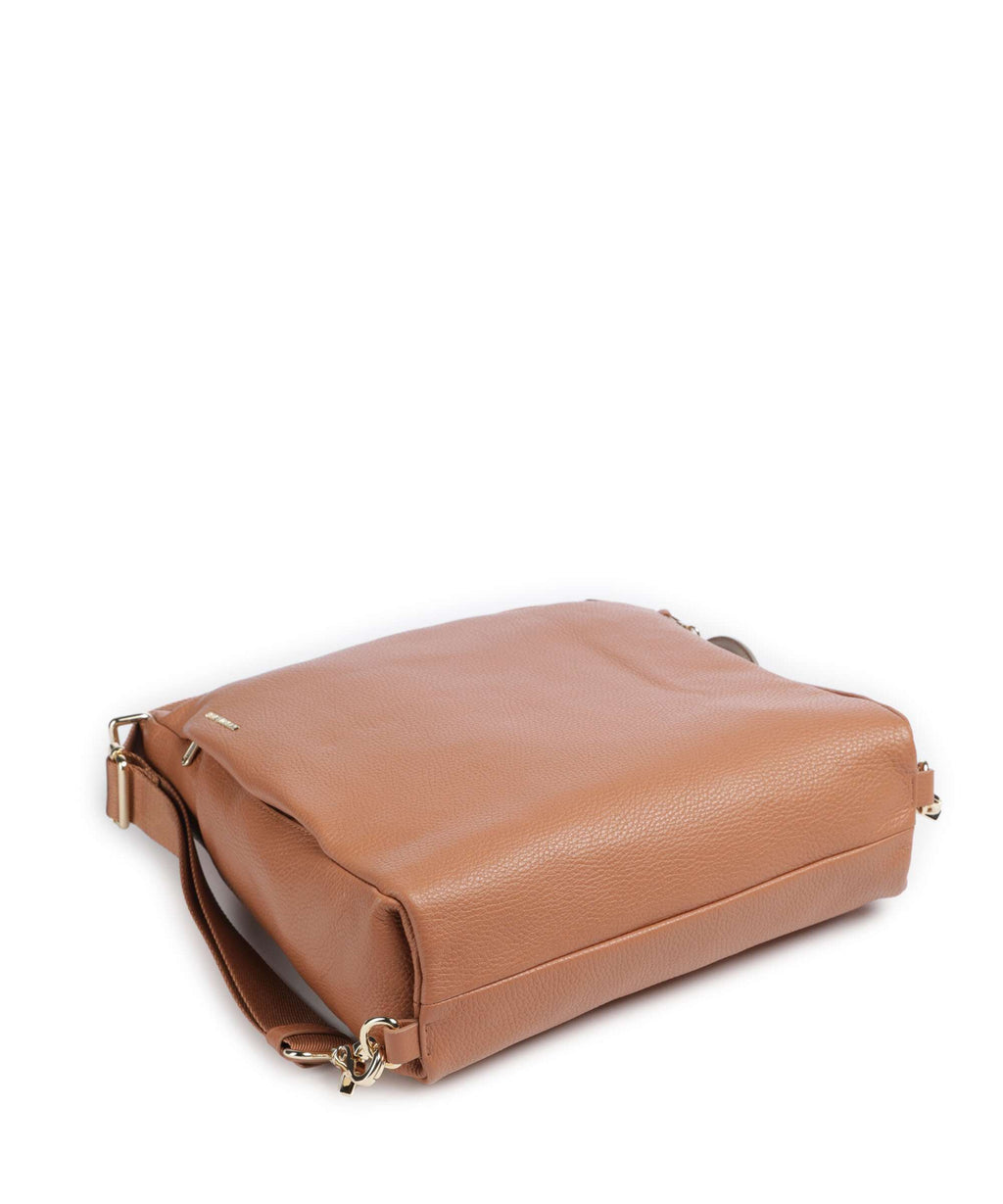Mandarina Duck Mellow Leather Backpack bag pecan nut