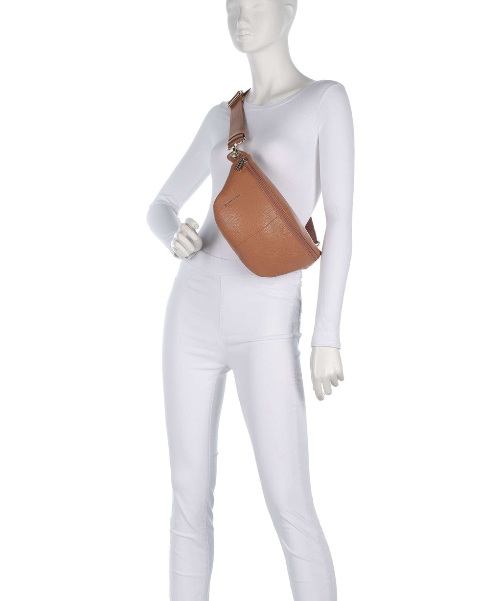Mandarina Duck Mellow Leather Belt bag pecan nut