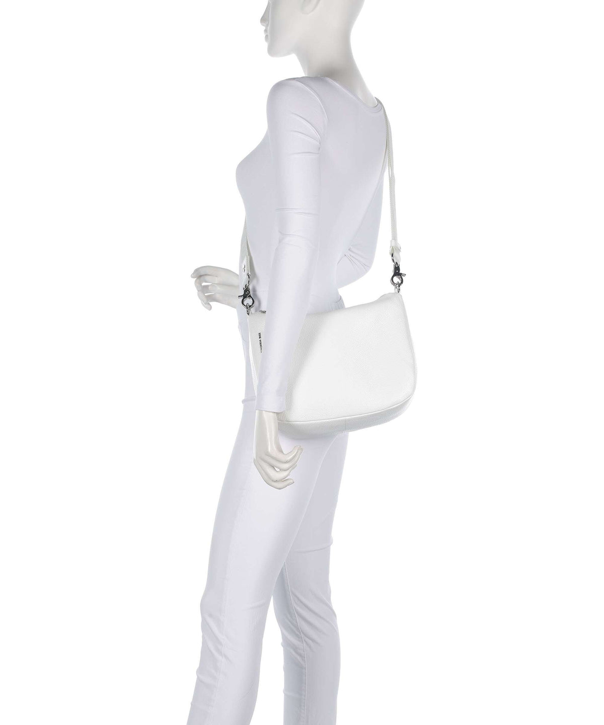 Mandarina Duck Mellow Leather Crossbody bag blanc