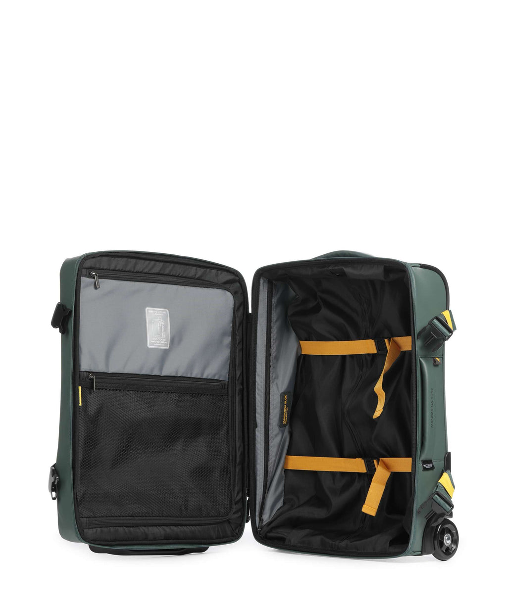 Mandarina Duck Coated Trolley (2 wheels) deep green