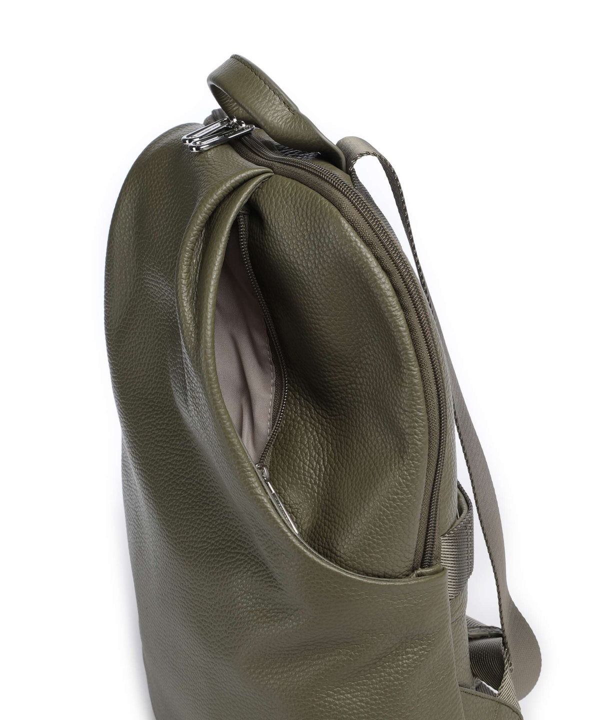 Mandarina Duck Mellow Leather Backpack winter olive