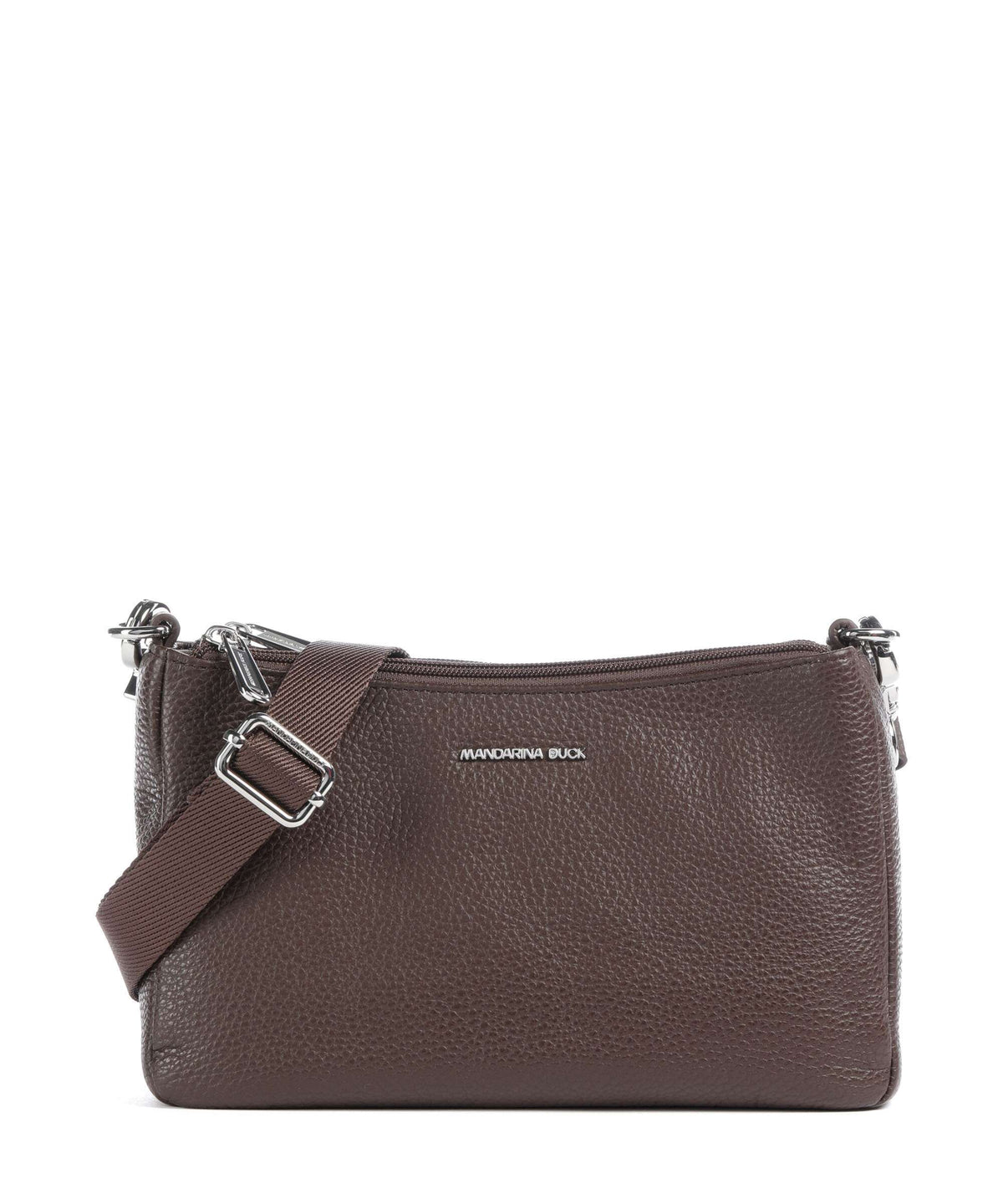 Mandarina Duck Mellow Leather Crossbody bag espresso