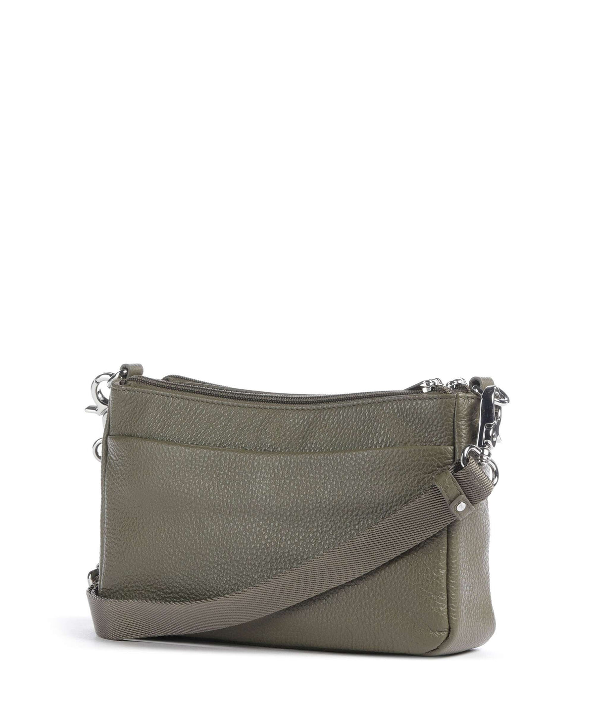 Mandarina Duck Mellow Leather Crossbody bag winter olive