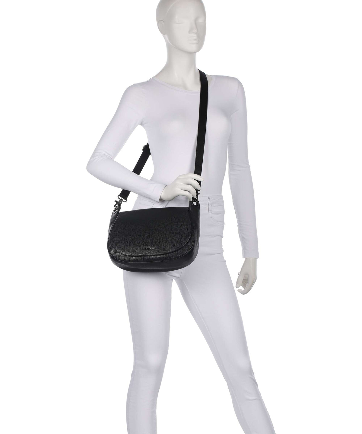 Mandarina Duck Mellow Leather Shoulder bag nero
