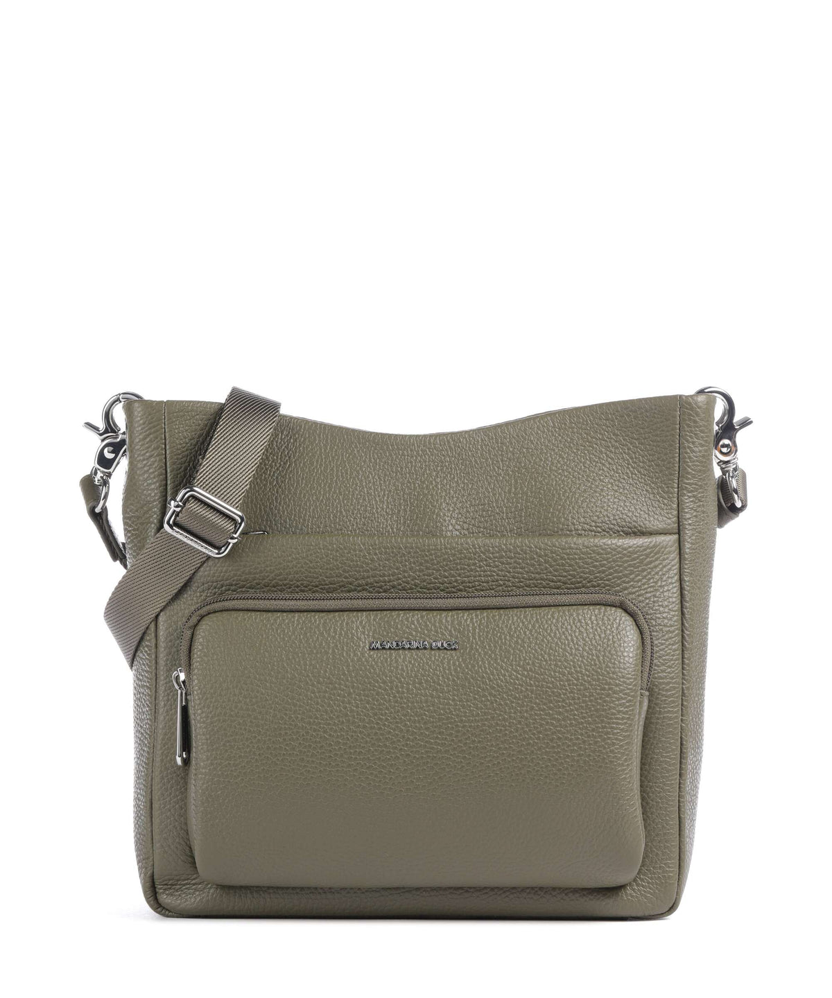 Mandarina Duck Mellow Leather Crossbody bag winter olive