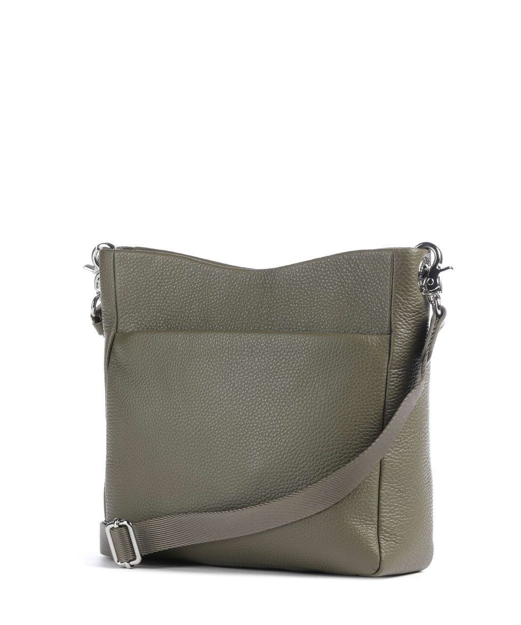 Mandarina Duck Mellow Leather Crossbody bag winter olive