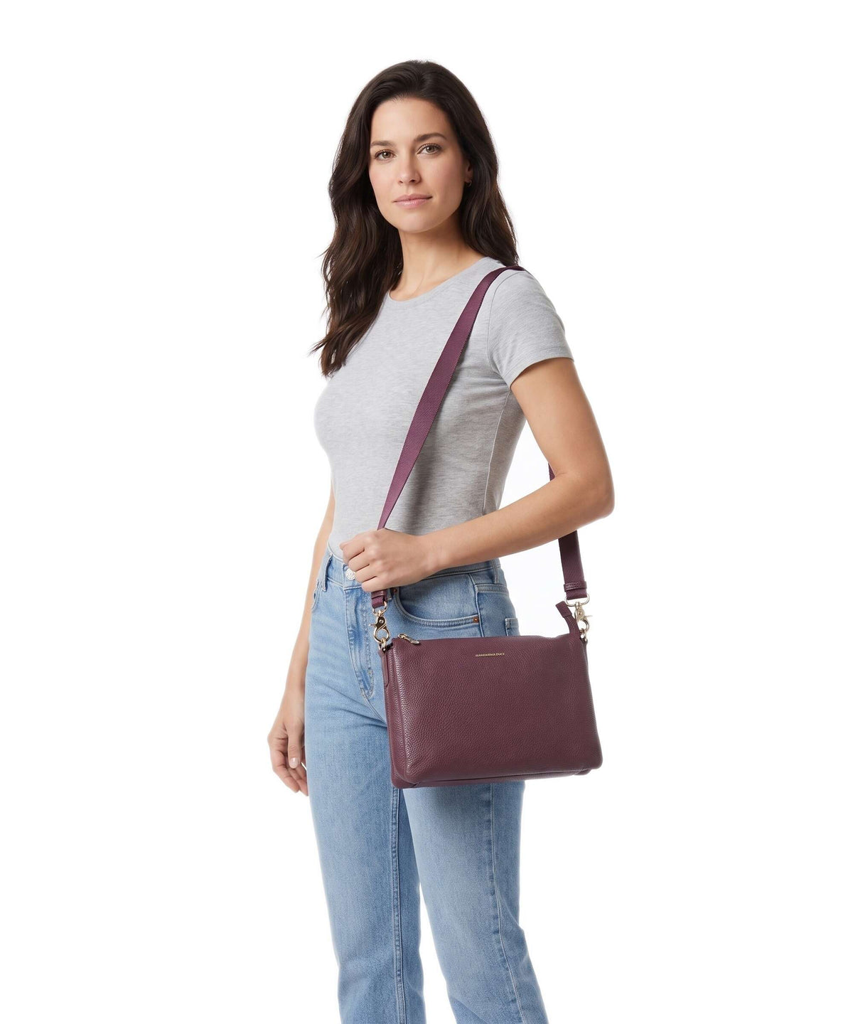 Mandarina Duck Mellow Leather Crossbody bag sin