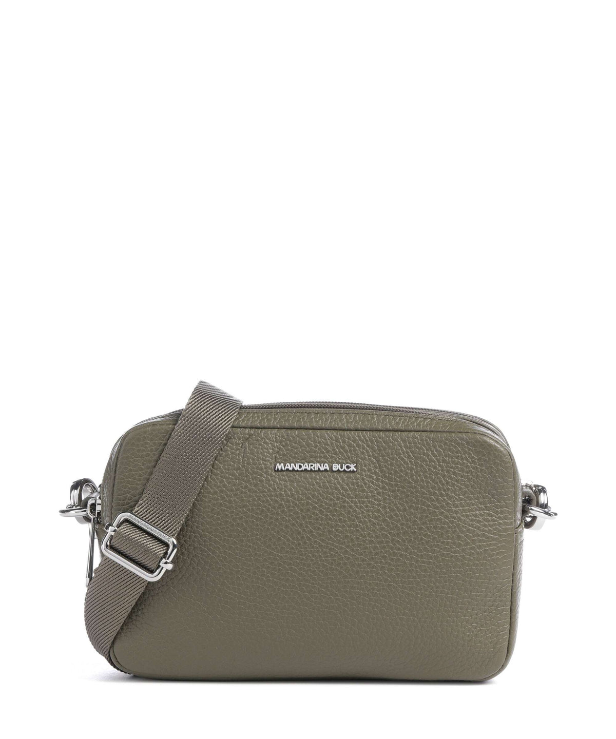 Mandarina Duck Mellow Leather Crossbody bag winter olive