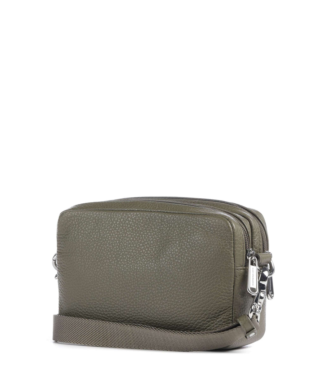 Mandarina Duck Mellow Leather Crossbody bag winter olive