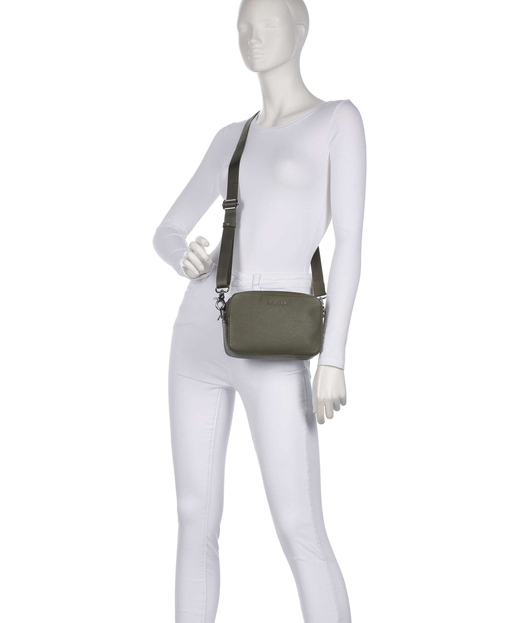 Mandarina Duck Mellow Leather Crossbody bag winter olive