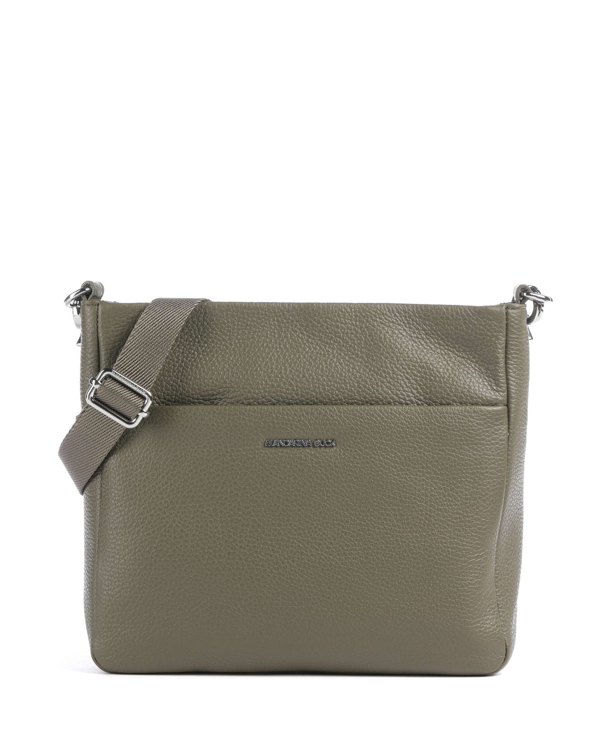 Mandarina Duck Mellow Leather Crossbody bag winter olive