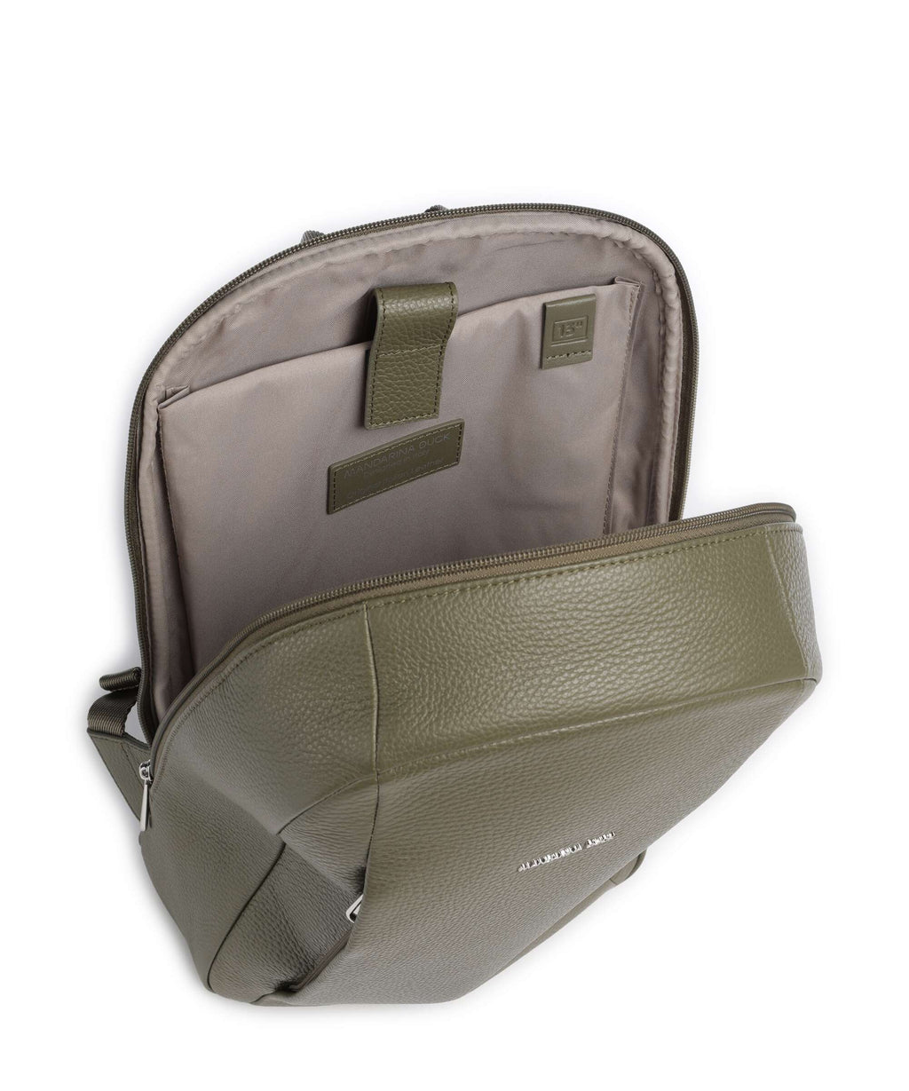 Mandarina Duck Mellow Leather Backpack winter olive