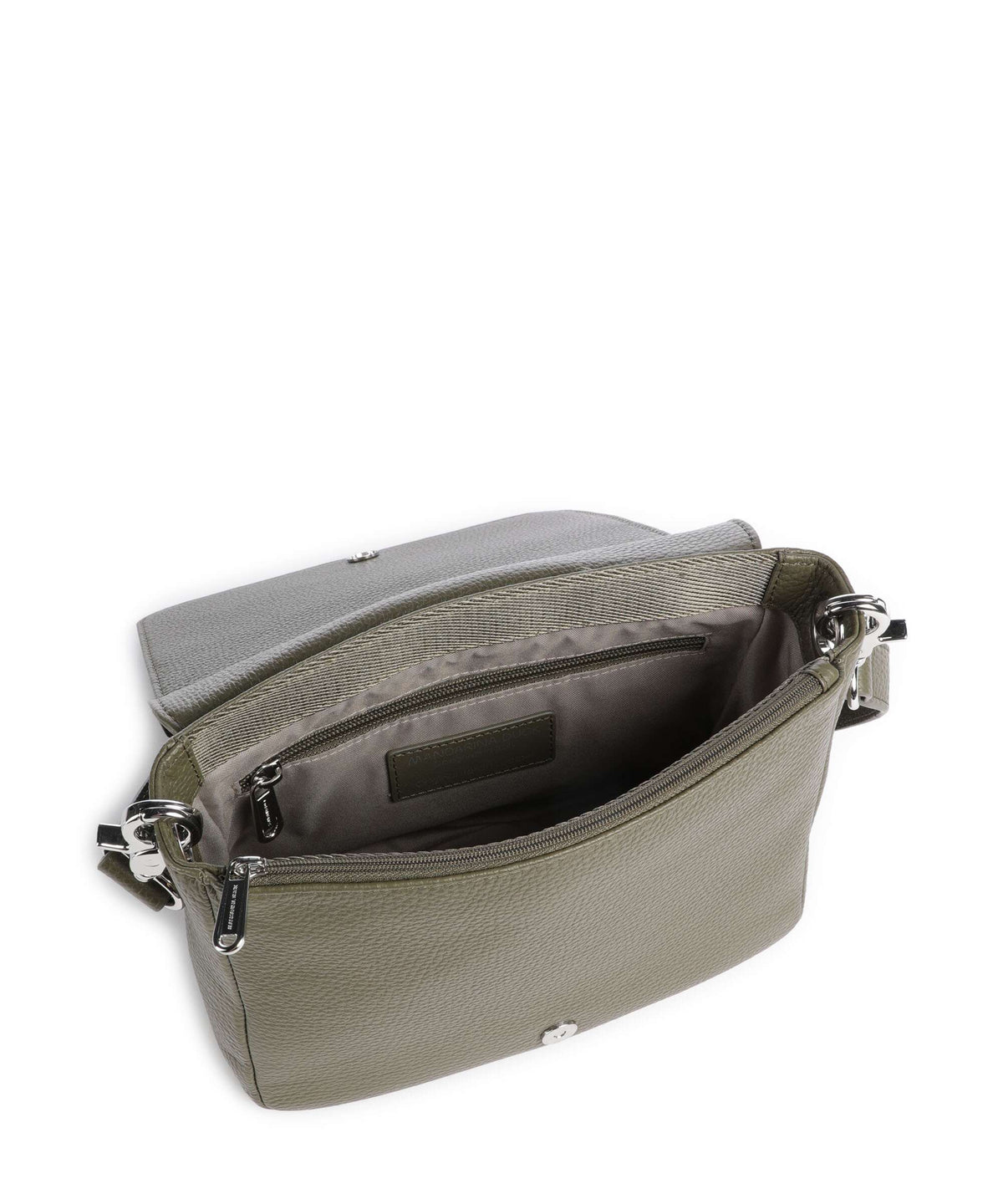 Mandarina Duck Mellow Leather Crossbody bag winter olive