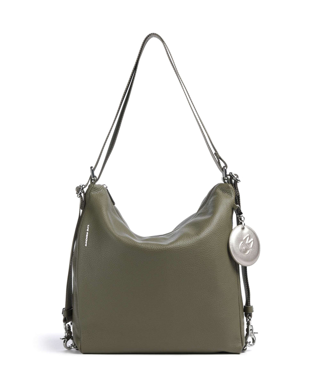 Mandarina Duck Mellow Leather Backpack bag winter olive