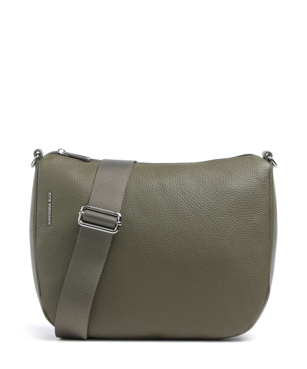 Mandarina Duck Mellow Leather Crossbody bag winter olive