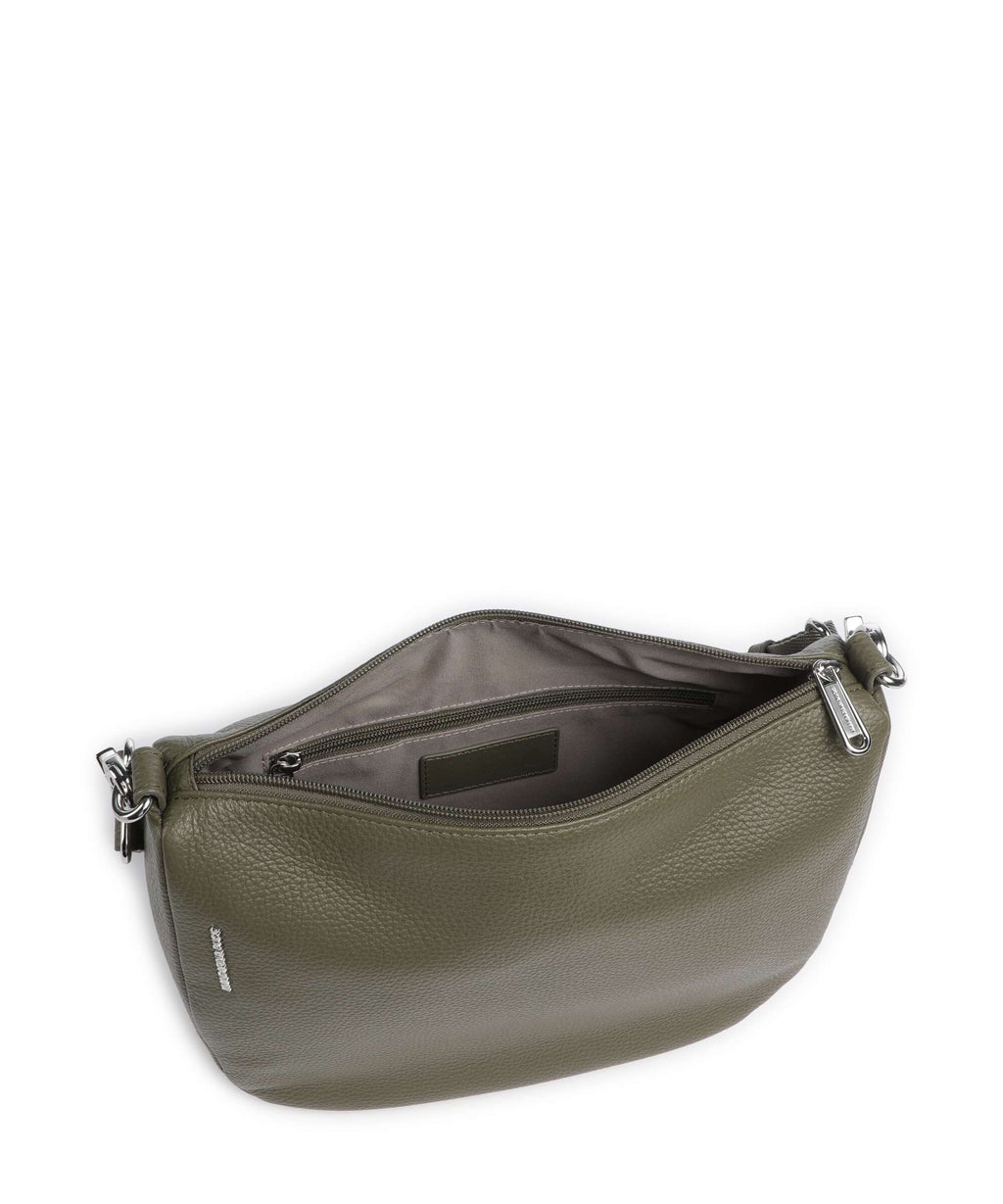 Mandarina Duck Mellow Leather Crossbody bag winter olive