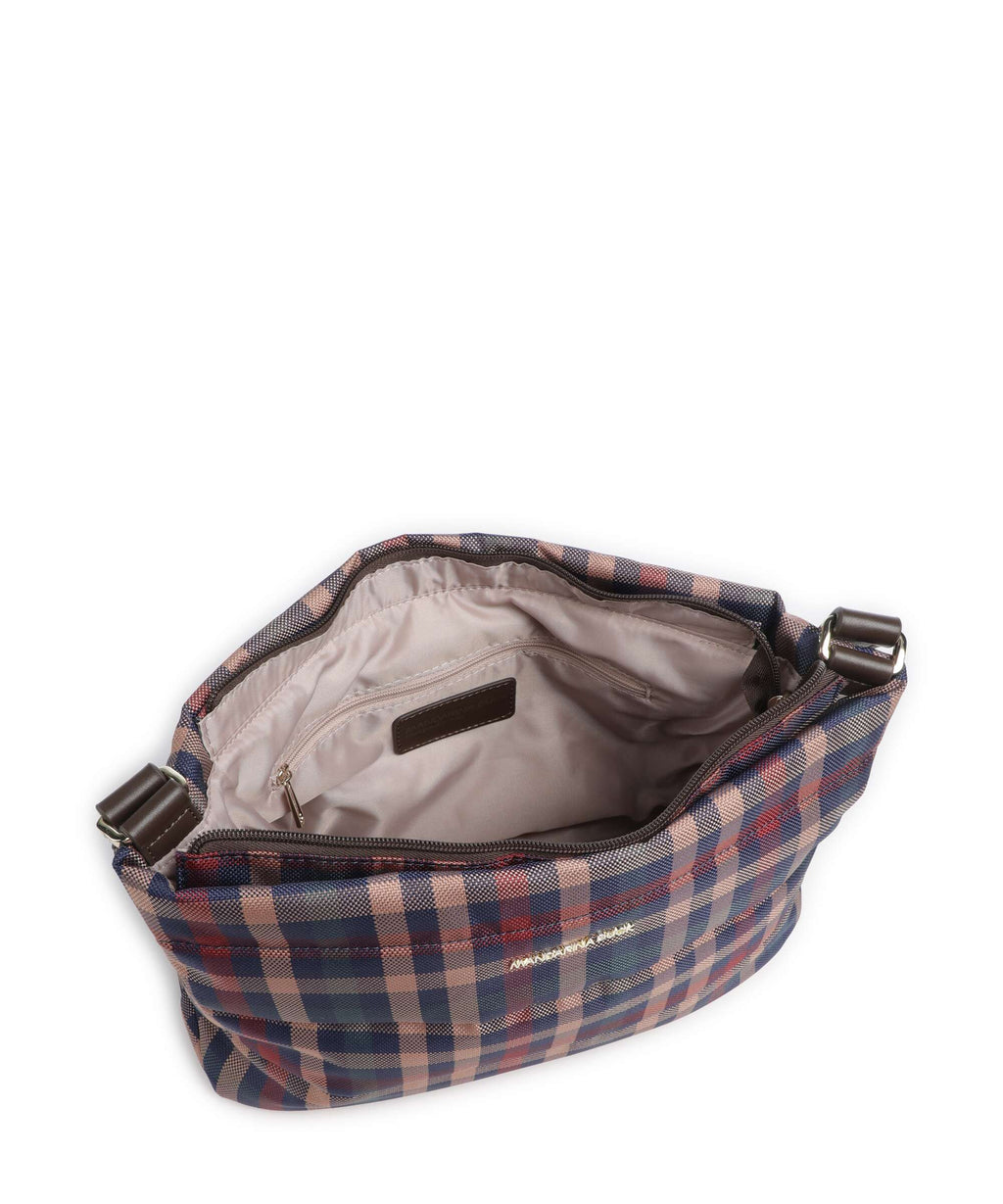 Mandarina Duck Tartan Crossbody bag tartan brown