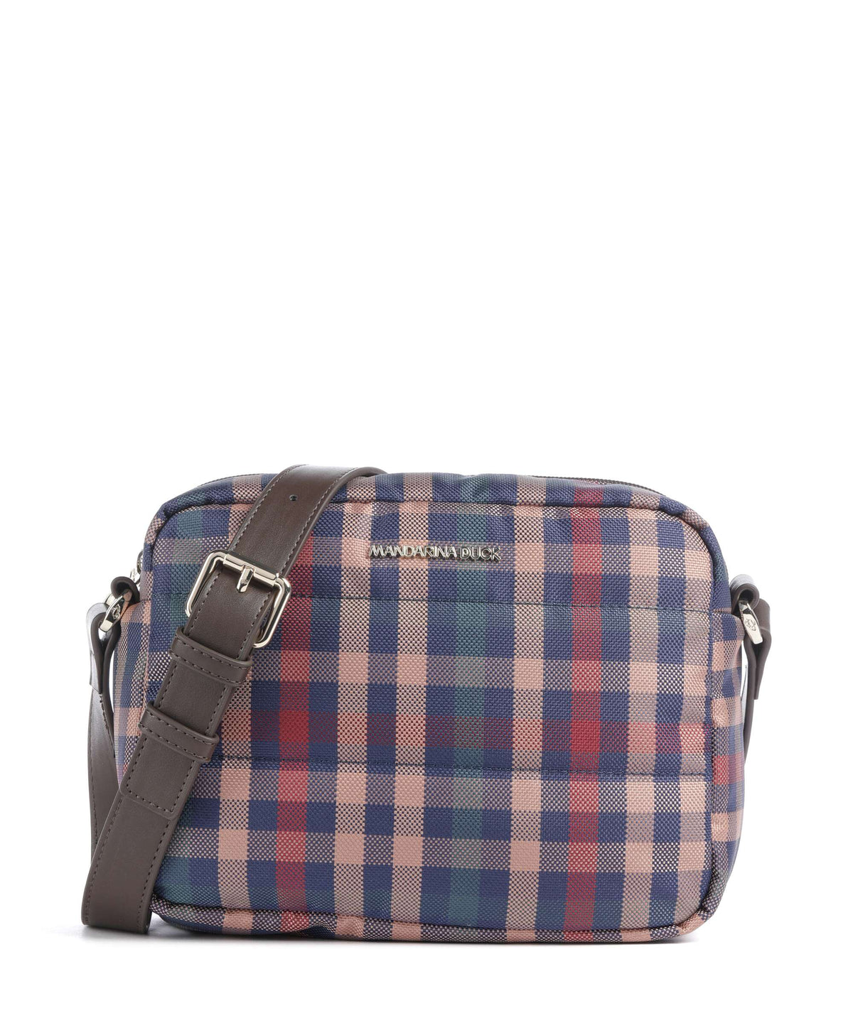 Mandarina Duck Tartan Crossbody bag tartan brown