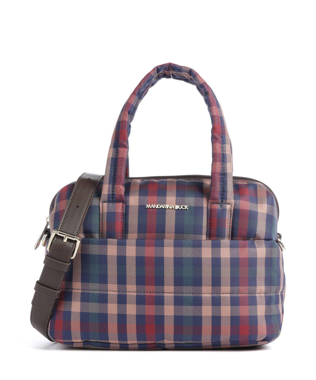 Mandarina Duck Tartan Handbag tartan brown