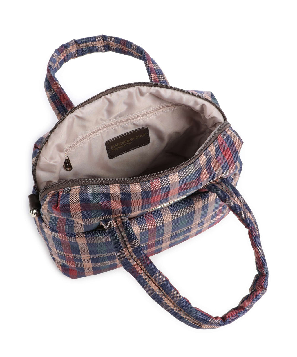 Mandarina Duck Tartan Handbag tartan brown