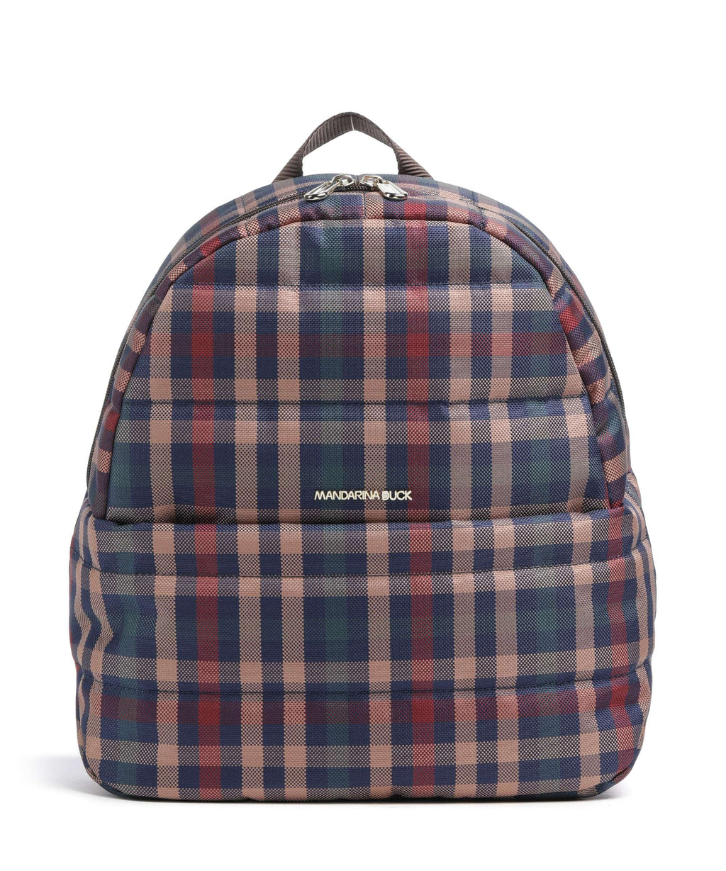 Mandarina Duck Tartan Backpack tartan brown