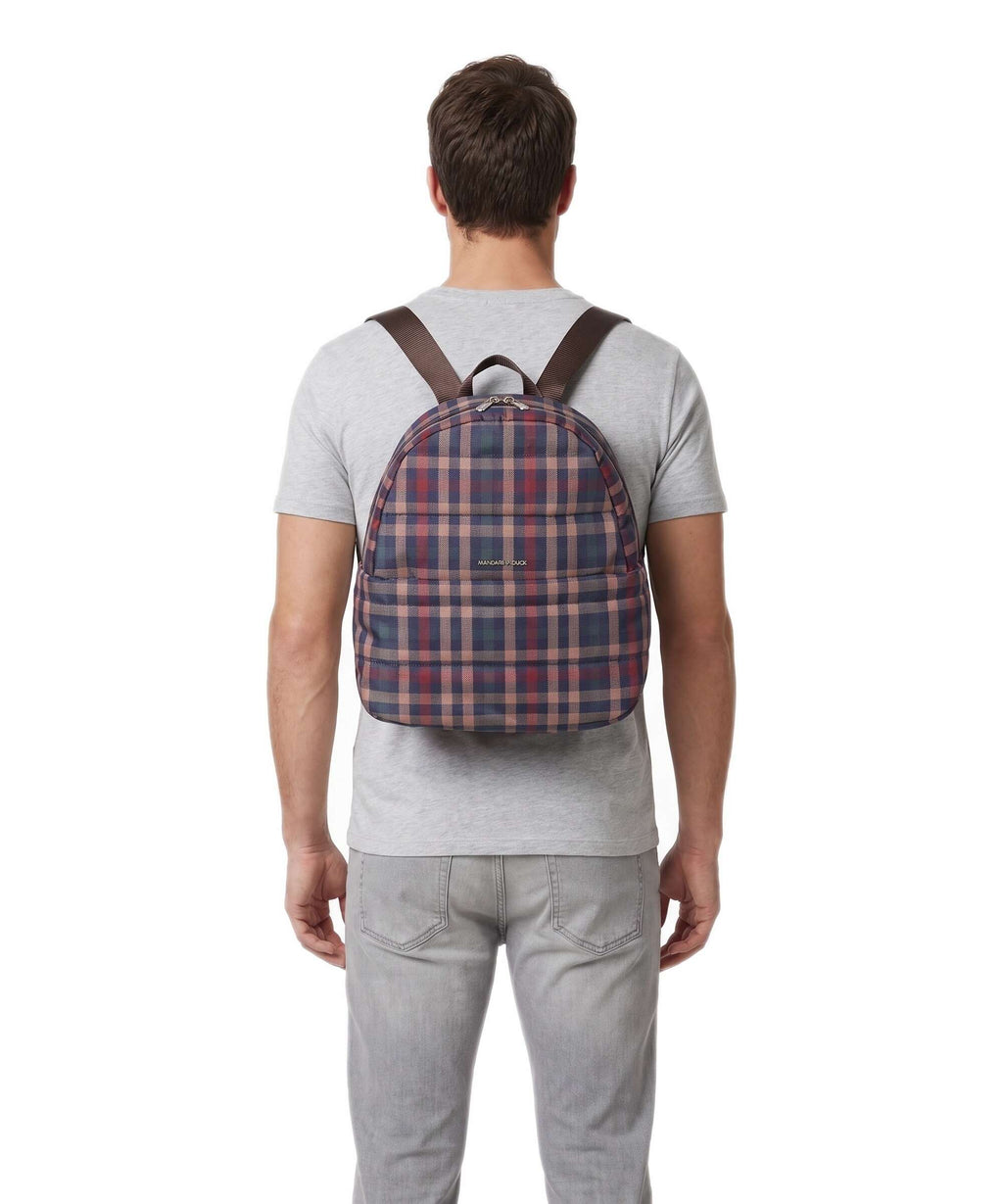Mandarina Duck Tartan Backpack tartan brown